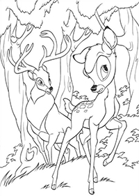 Bambi - Kleurplaat010