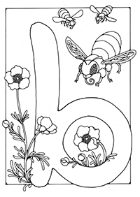 Bijen En Wespen - Kleurplaat007