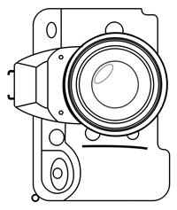 Camera - Kleurplaat011