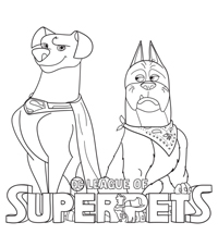 Dc Club Van Super Pets - Kleurplaat006