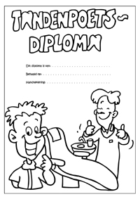 Diploma - Kleurplaat014