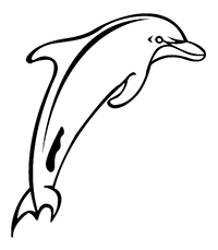 Dolfijnen - Kleurplaat002