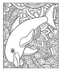 Dolfijnen - Kleurplaat005
