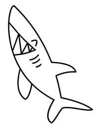 Haaien - Kleurplaat021