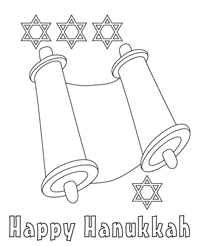 Hanukkah - Kleurplaat005