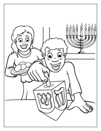 Hanukkah - Kleurplaat033