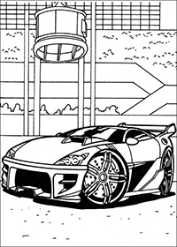 Hot Wheels - Kleurplaat023