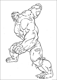 Hulk - Kleurplaat041