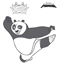 Kung Fu Panda - Kleurplaat006