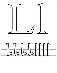 Letters - Kleurplaat012