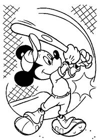 Mickey Mouse - Kleurplaat006