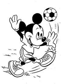 Mickey Mouse - Kleurplaat011