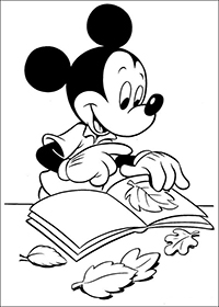 Mickey Mouse - Kleurplaat019