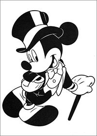 Mickey Mouse - Kleurplaat023