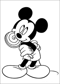 Mickey Mouse - Kleurplaat037