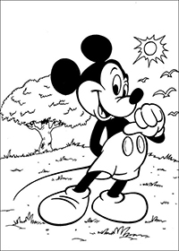 Mickey Mouse - Kleurplaat038