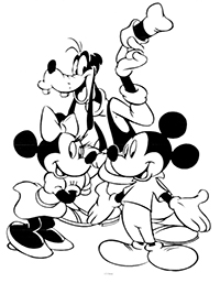 Mickey Mouse - Kleurplaat052