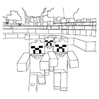 Minecraft - Kleurplaat018