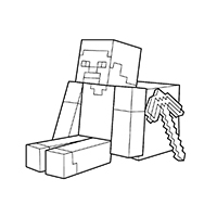 Minecraft - Kleurplaat027