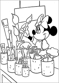 Minnie Mouse - Kleurplaat006