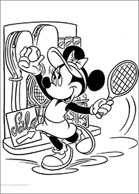 Minnie Mouse - Kleurplaat012
