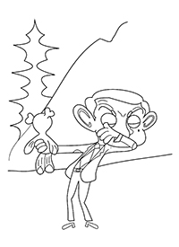 Mr Bean - Kleurplaat019