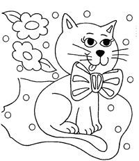 Poezen En Katten - Kleurplaat024