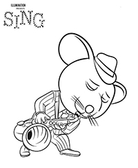 Sing - Kleurplaat009