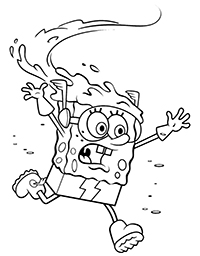 Spongebob Squarepants - Kleurplaat004