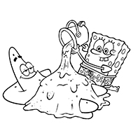 Spongebob Squarepants - Kleurplaat008