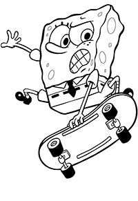 Spongebob Squarepants - Kleurplaat024