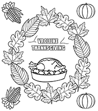 Thanksgiving - Kleurplaat012