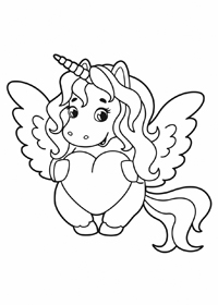 Unicorn - Kleurplaat004