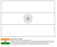 Vlaggen Van De Wereld (Azie) - India