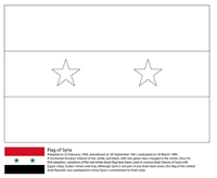 Vlaggen Van De Wereld (Azie) - Syrië