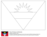 Vlaggen Van De Wereld (Midden Amerika) - Antigua en Barbuda