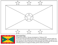 Vlaggen Van De Wereld (Midden Amerika) - Grenada