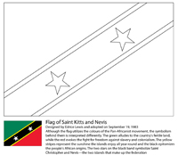 Vlaggen Van De Wereld (Midden Amerika) - Saintkitts en Nevis