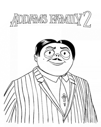 Addams Family - Kleurplaat002