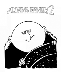 Addams Family - Kleurplaat008