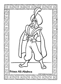 Aladdin - Kleurplaat017