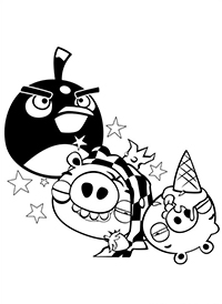 Angry Birds - Kleurplaat006