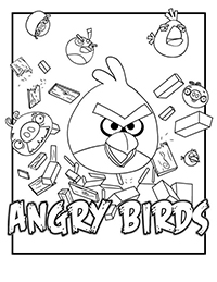 Angry Birds - Kleurplaat018