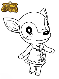 Animal Crossing - Kleurplaat015