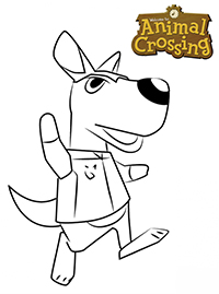 Animal Crossing - Kleurplaat024