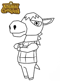 Animal Crossing - Kleurplaat026