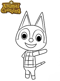 Animal Crossing - Kleurplaat029