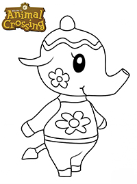 Animal Crossing - Kleurplaat031