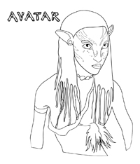 Avatar 2 - Kleurplaat001