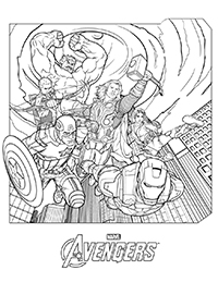 Avengers - Kleurplaat001
